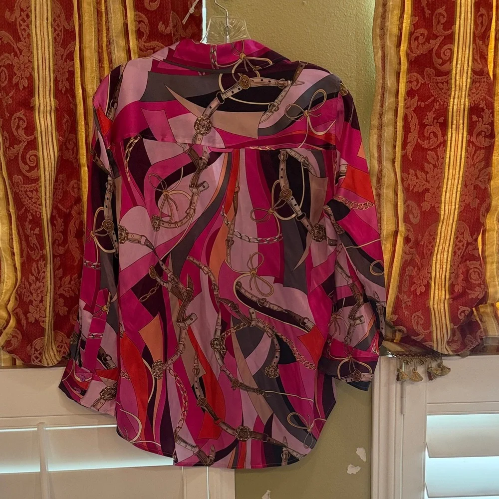 L'AGENCE Multicolor Patterned Blouse - Picture 5 of 7